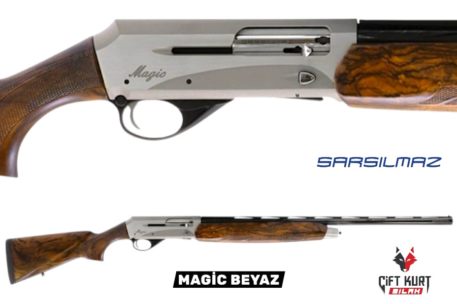 Sarsılmaz Magic Beyaz Yarı Otomatik Yivsiz Av Tüfeği